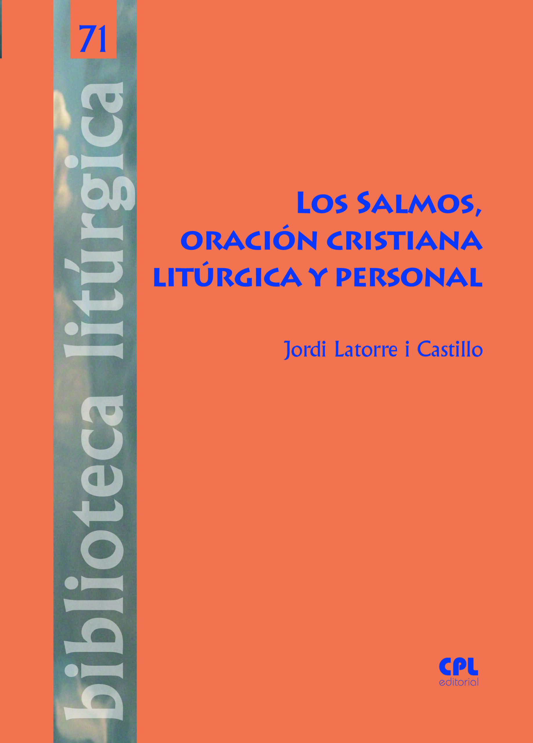 Portada Los Salmos, oración cristiana litúrgica y personal