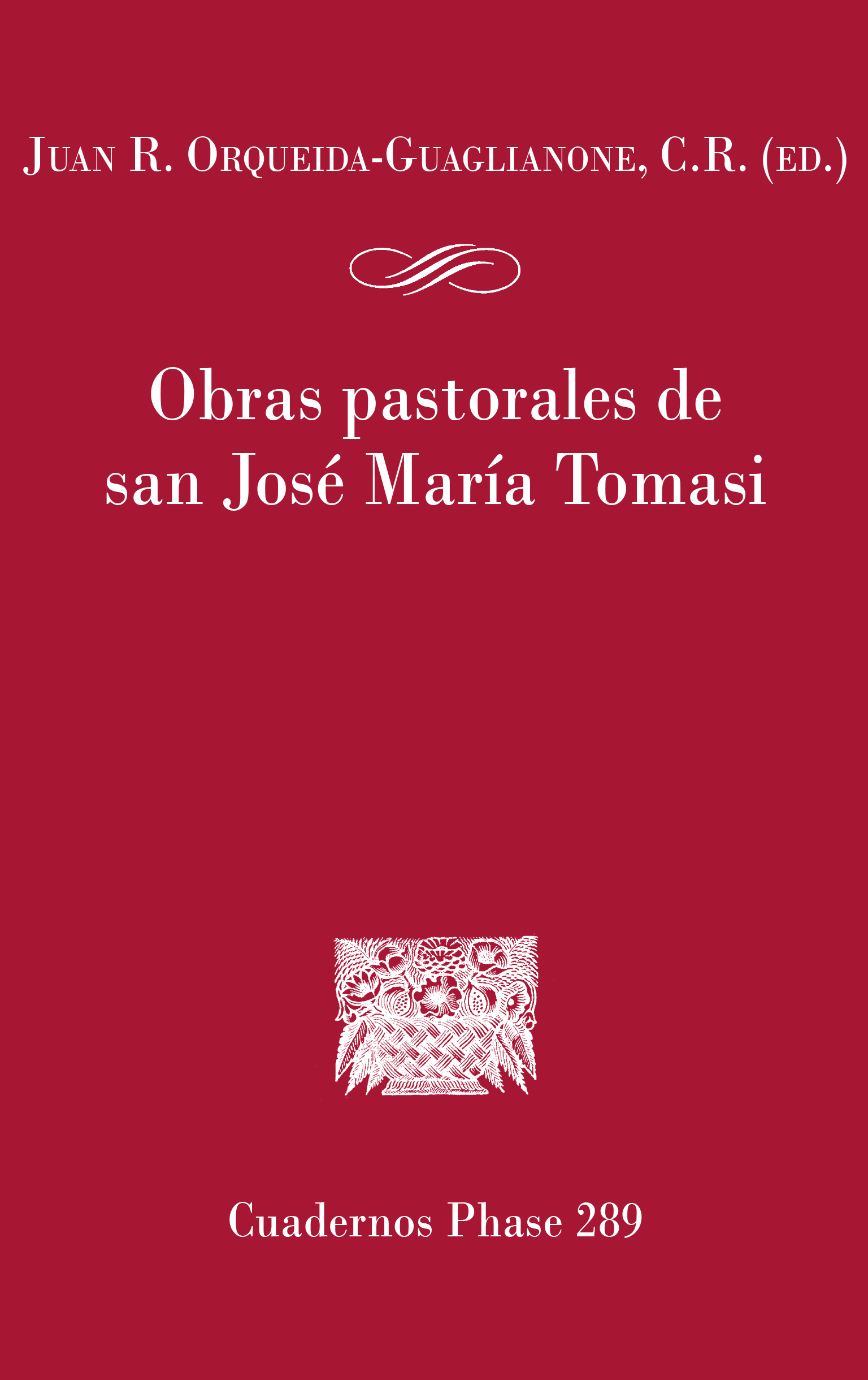 Portada Obras pastorales de san José María Tomasi