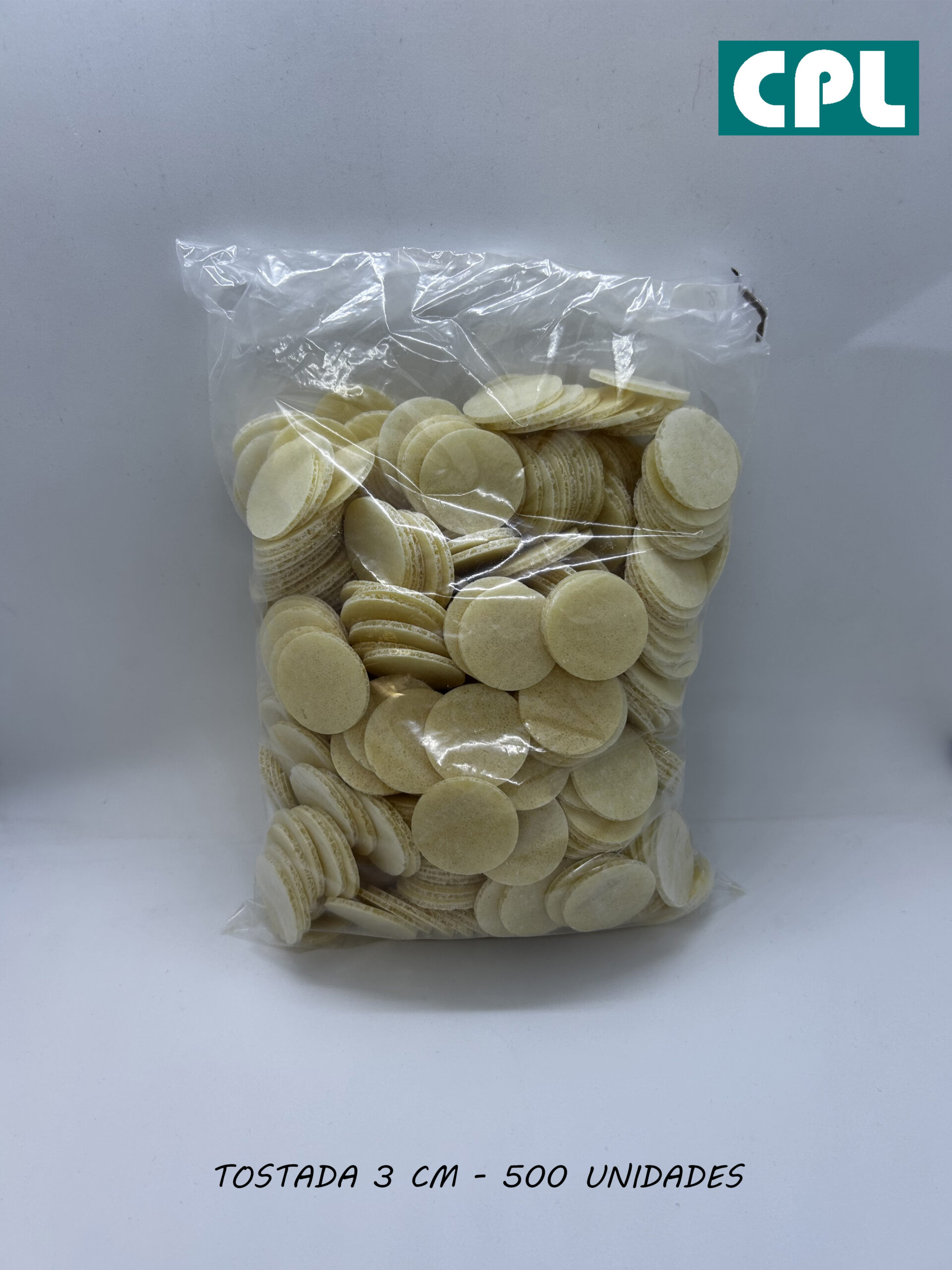 Tostada 3 cm – 500 unidades